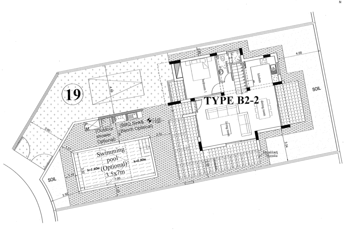 Villa B2-2 Ground Floor Plans