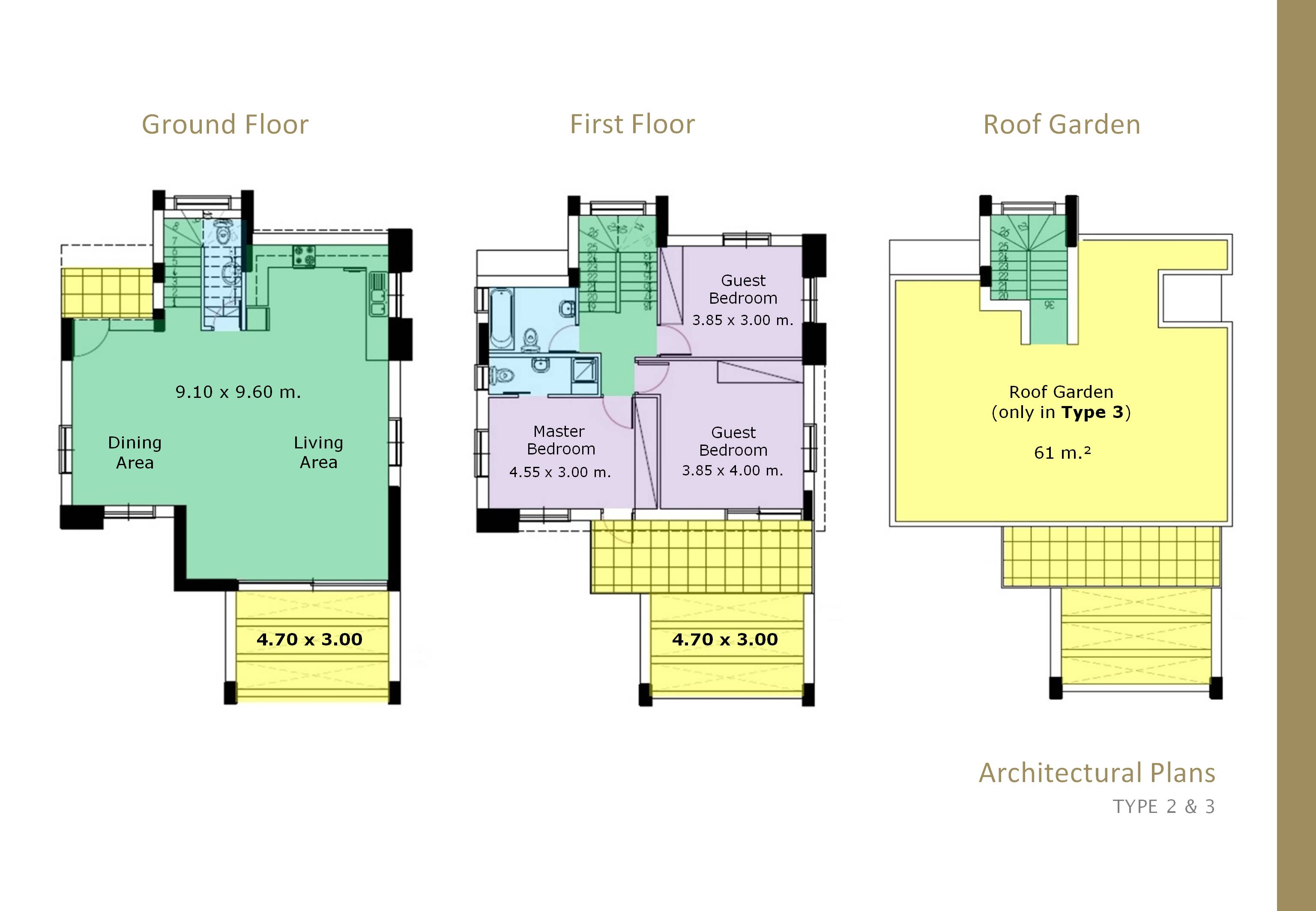 Type 2 & 3. Floor Plan