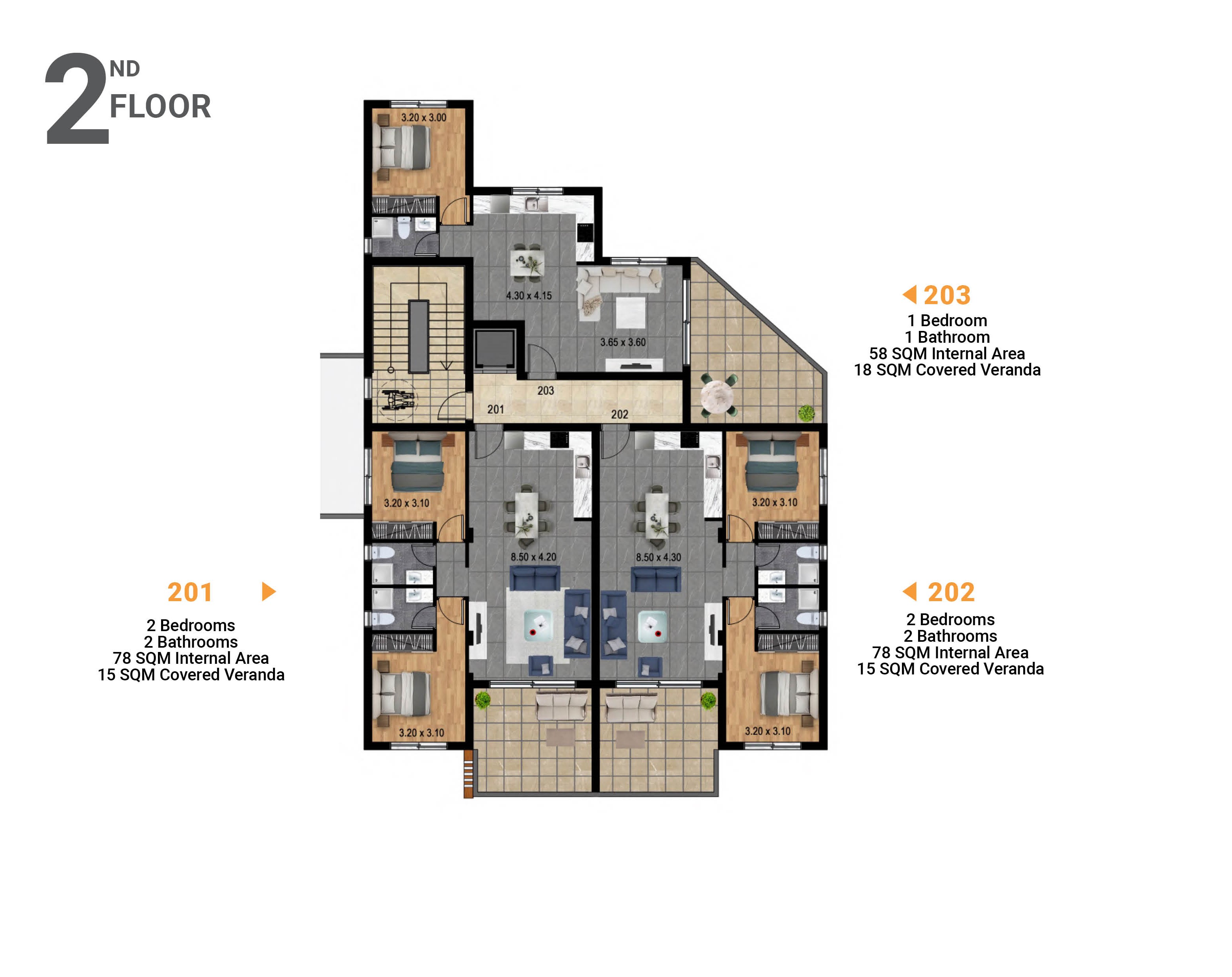second floor plan