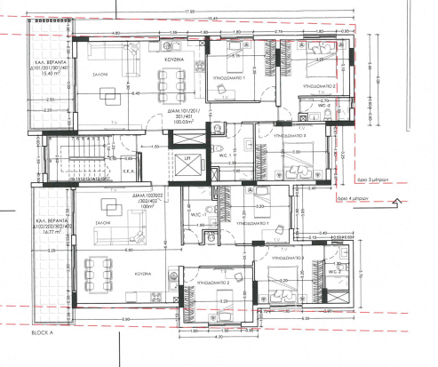 third and forth floor plan