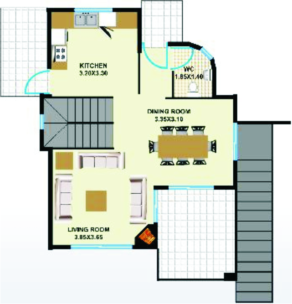Villa 7 Master Plan Type 2 Ground Floor