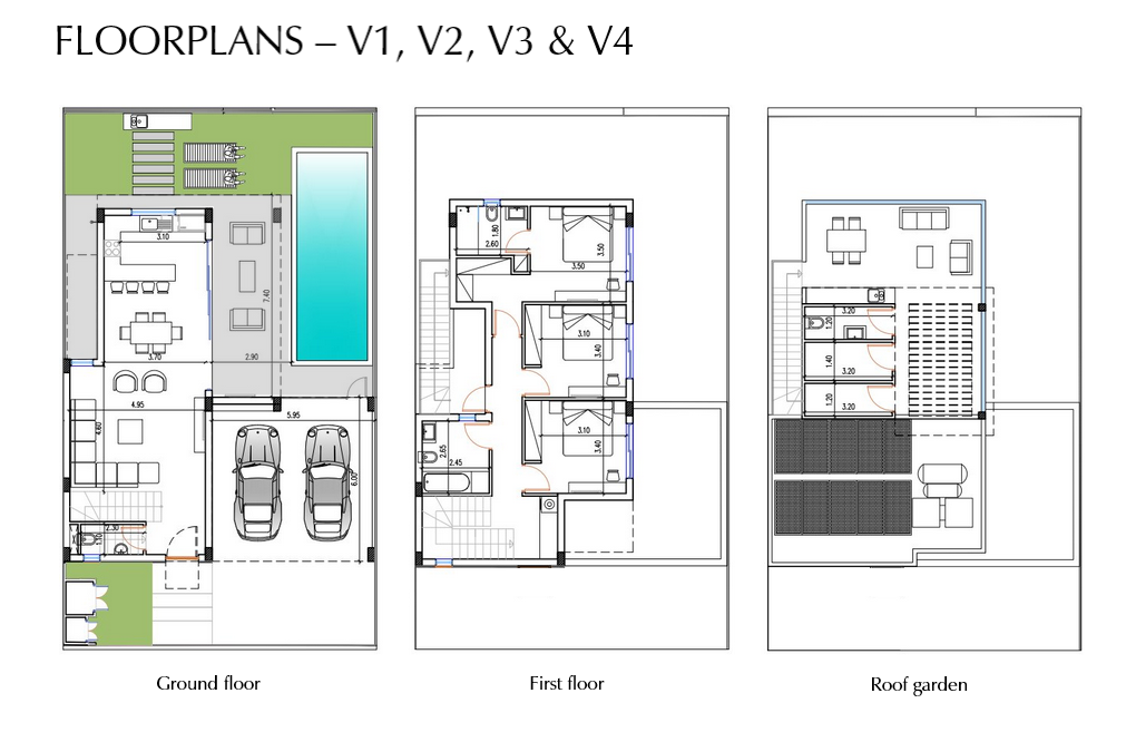 V1, V2, V3, V4 Floor Plan