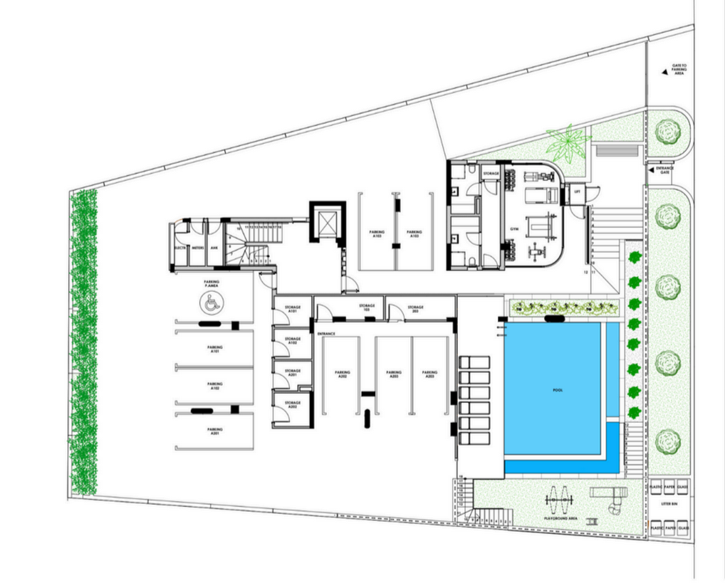 gym and swimming pool