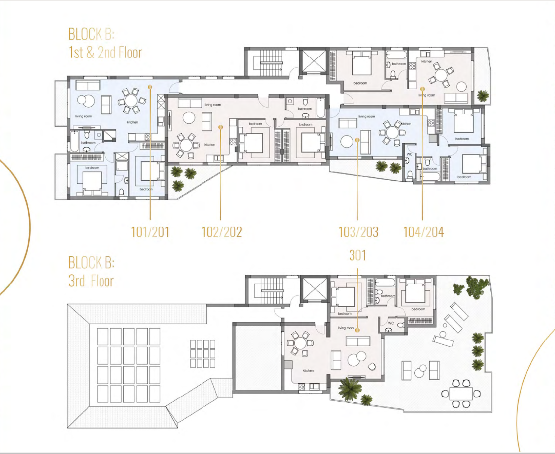 Block B Floor Plans